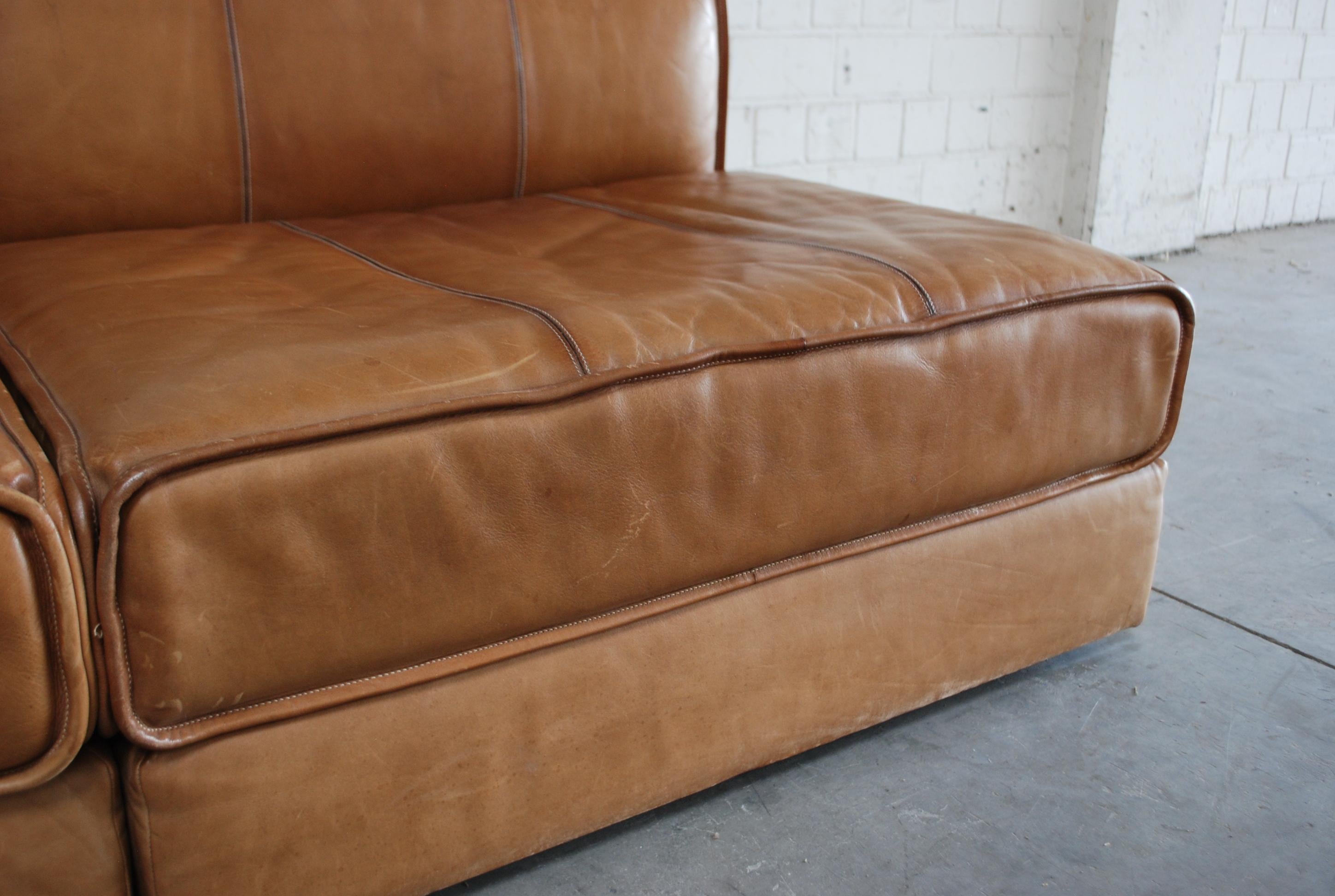 De Sede Modul Leather Sofa DS 19 Living Room Cognac 12