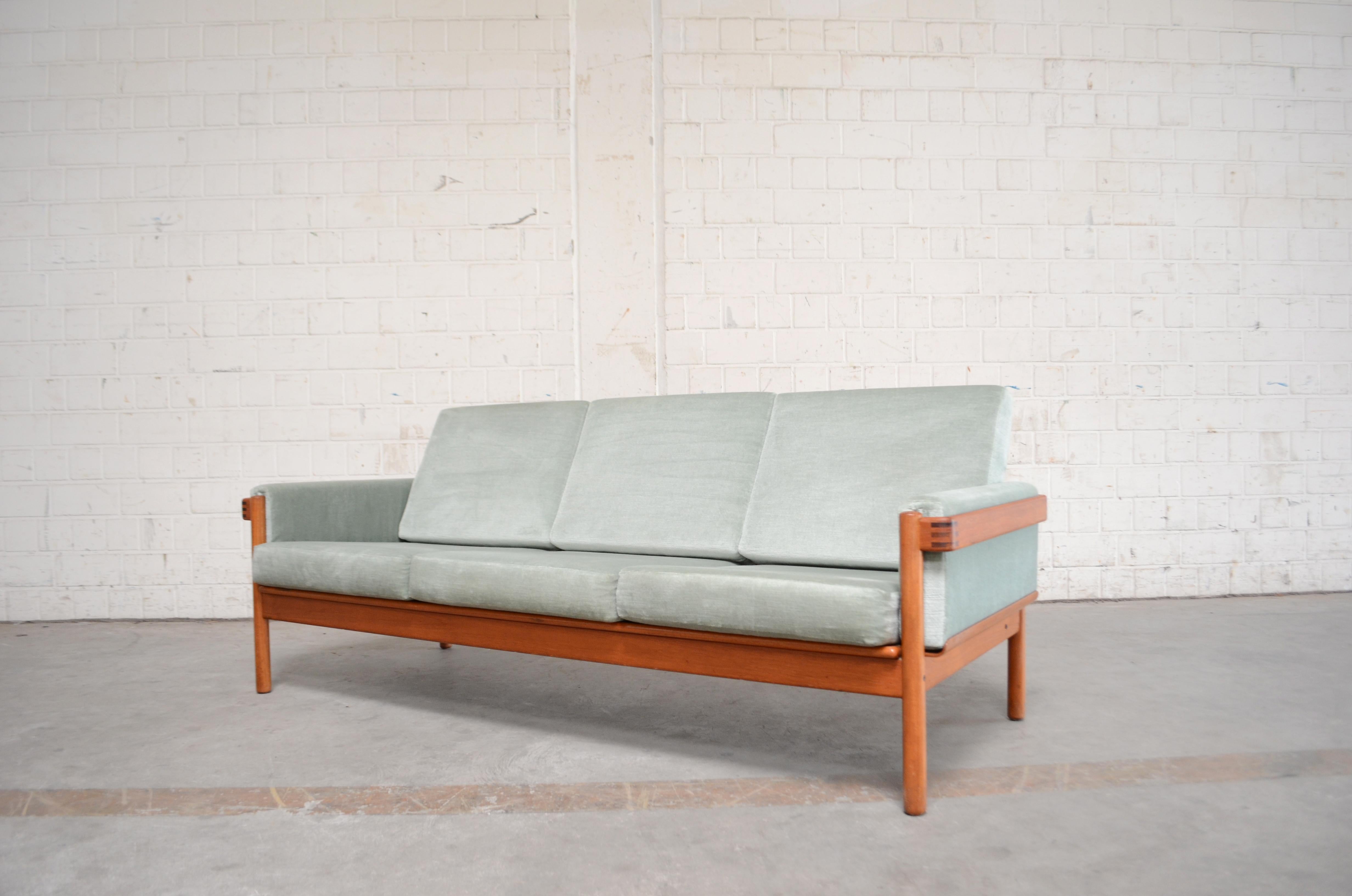 Henry Walter Klein Danish Modern Teak Sofa for Bramin 3