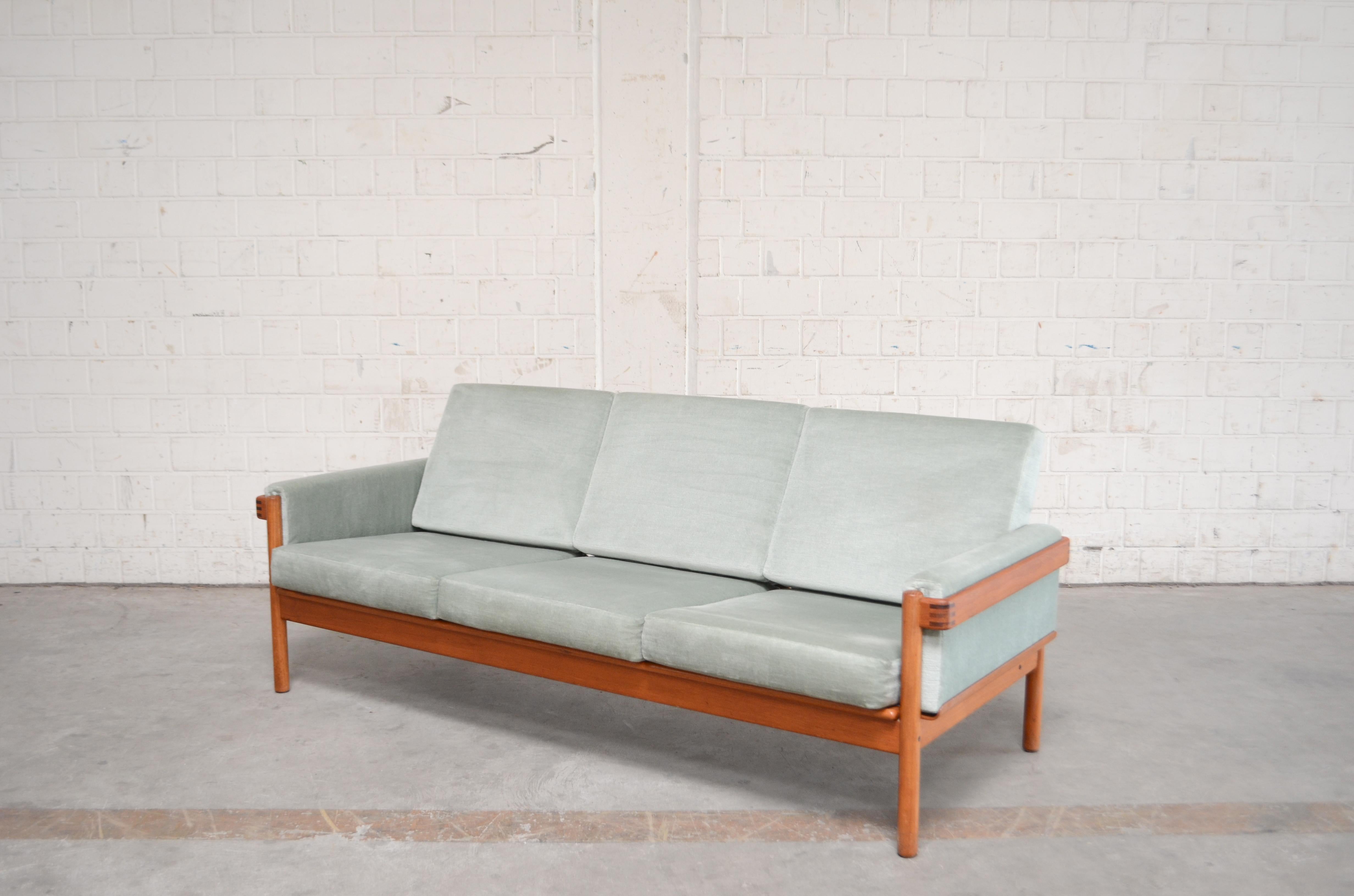 Henry Walter Klein Danish Modern Teak Sofa for Bramin 4