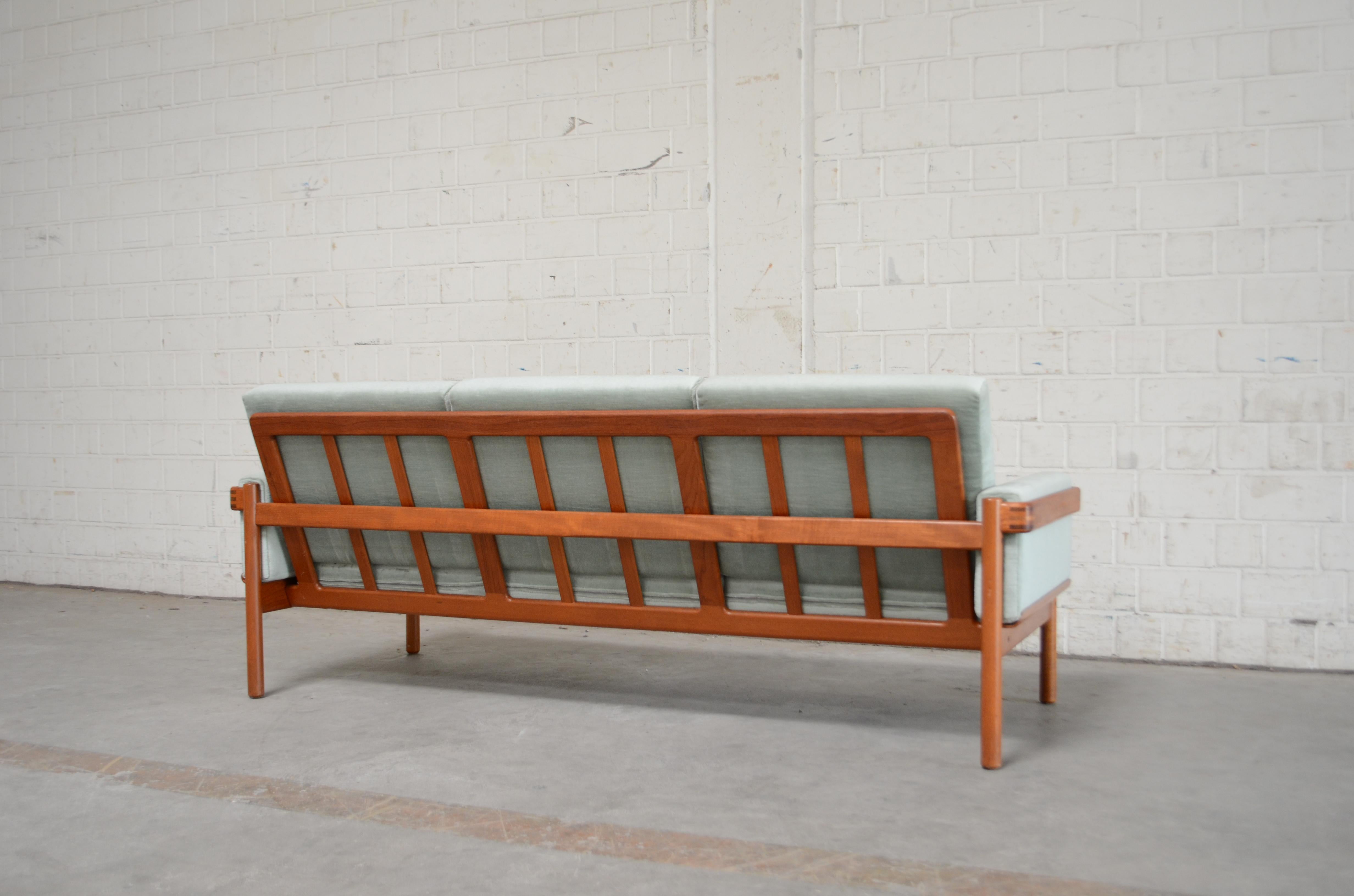 Henry Walter Klein Danish Modern Teak Sofa for Bramin 7