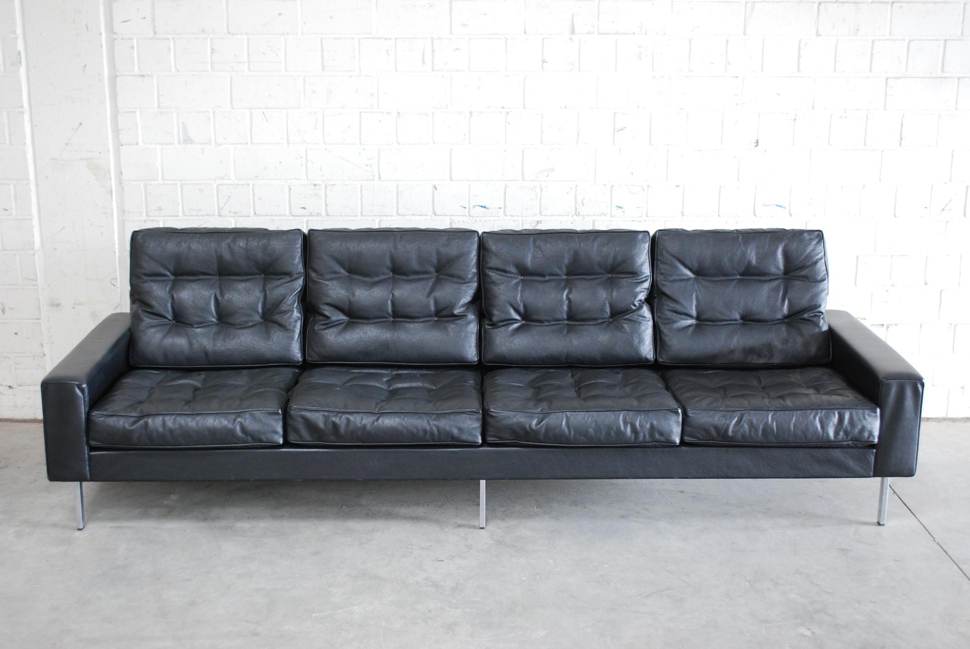De Sede Vintage Leather Sofa, 1967s 4
