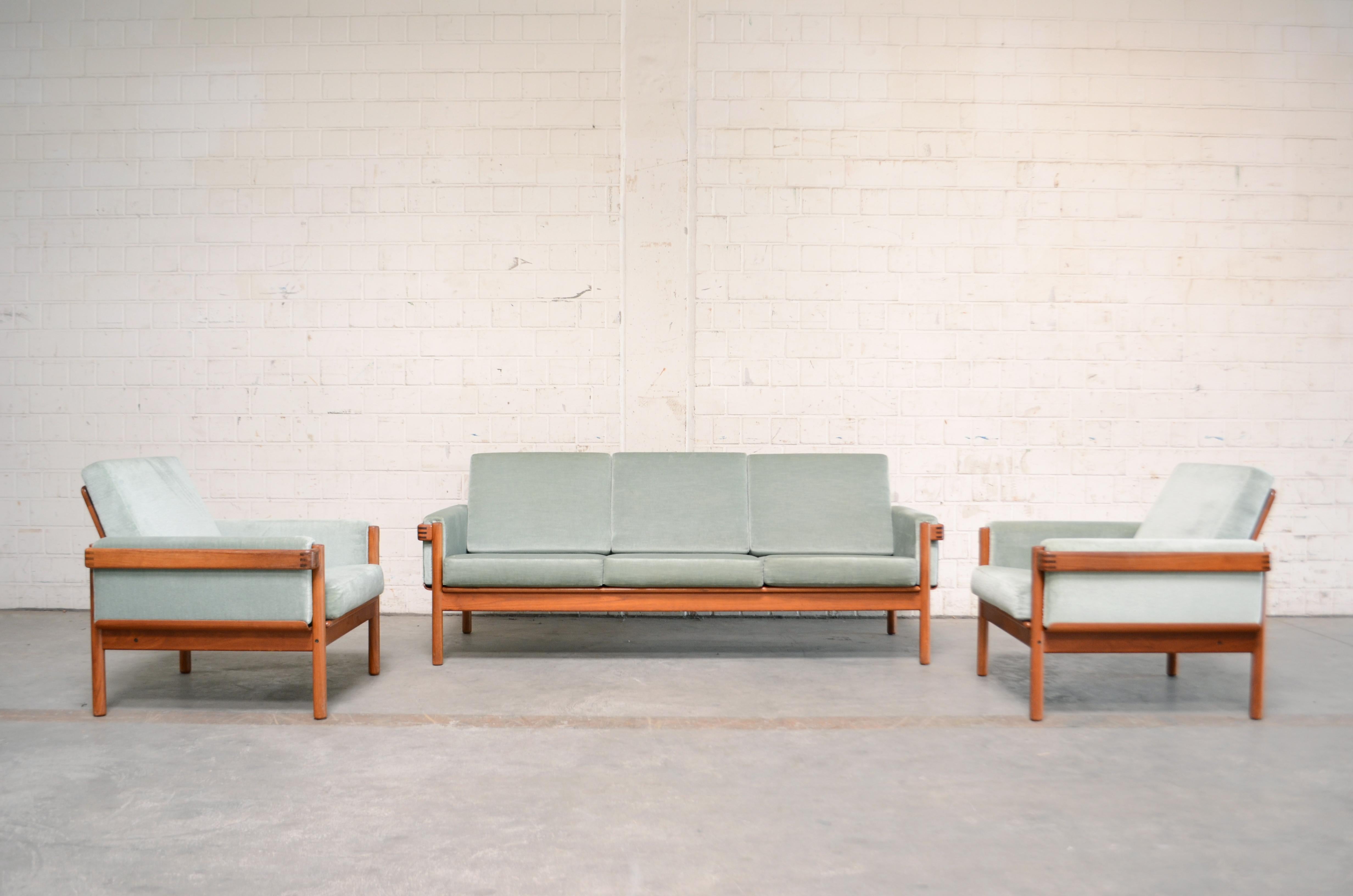 Henry Walter Klein Danish Modern Teak Sofa for Bramin 12