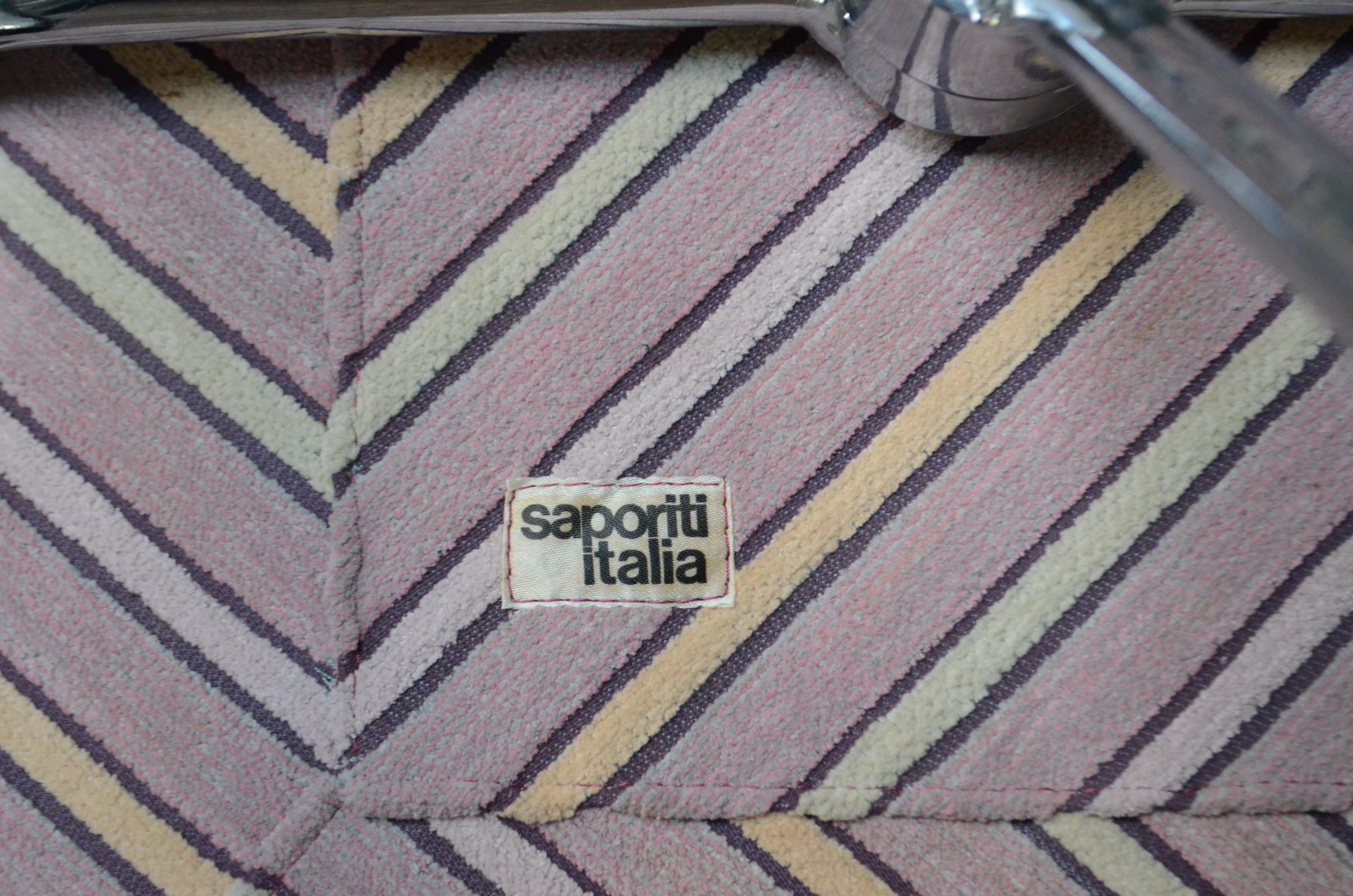 Saporiti Italia & Missoni Set of 8 Dining Chairs Dania by Salvati e Tresoldi 1