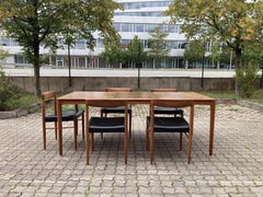 Ensemble de salle à manger Henry W. Klein en cuir, comprenant une table et 5 chaises, pour Bramin