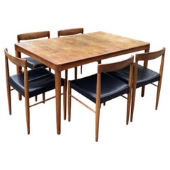 Ensemble de salle à manger Henry W. Klein en cuir, comprenant une table et 5 chaises, pour Bramin