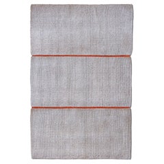 Modularer natürlicher weißer Kokosnussholz-Teppich für den Außenbereich von Deanna Comellini 195x285 cm