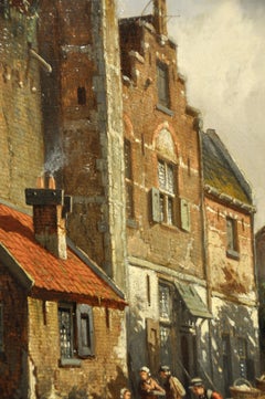 Unique 19th Century Oil Painting (57.5 x 47 cm) by Dutch Painter A. Eversen