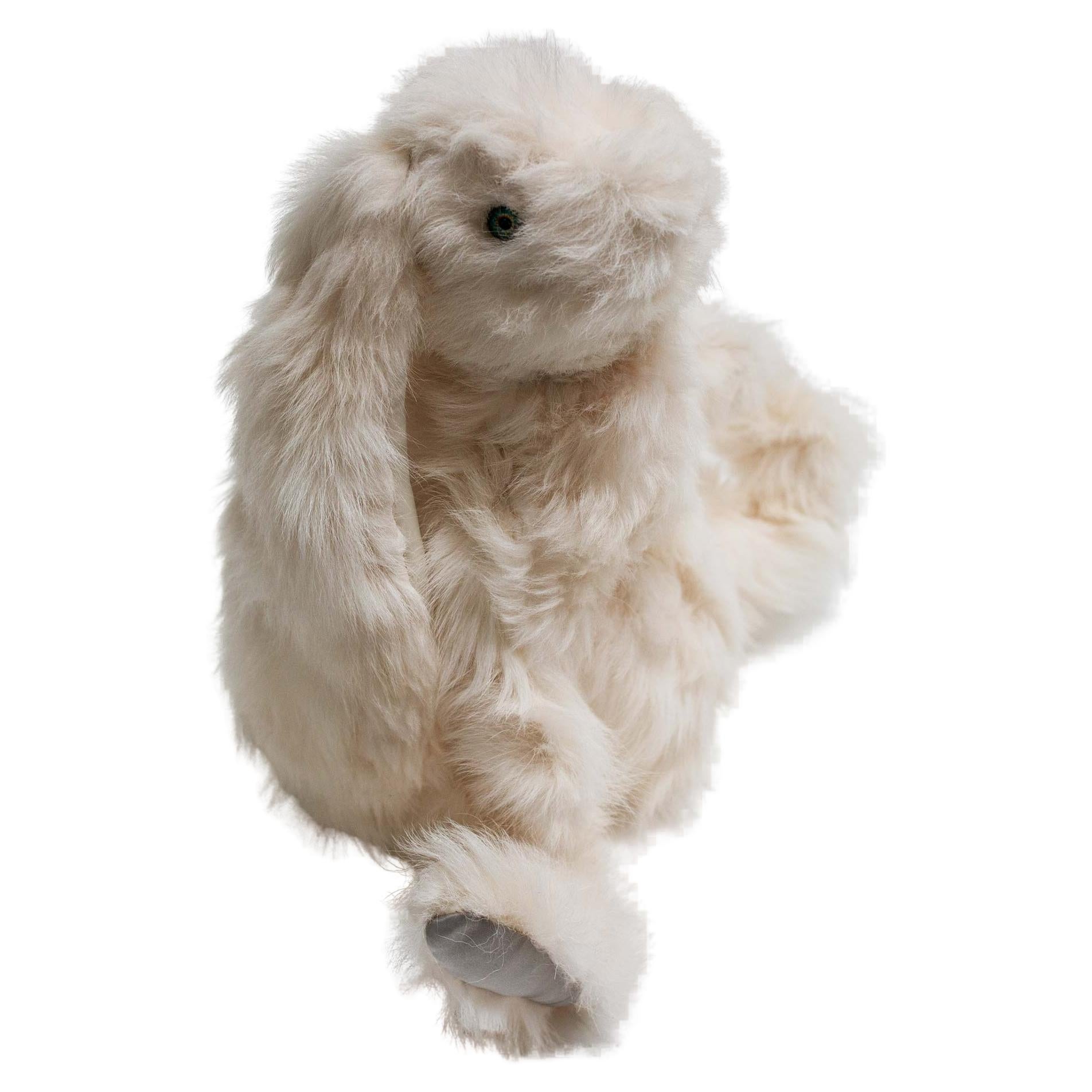 Jouet de lapin en fourrure de mouton Toscana fabriqué sur commande