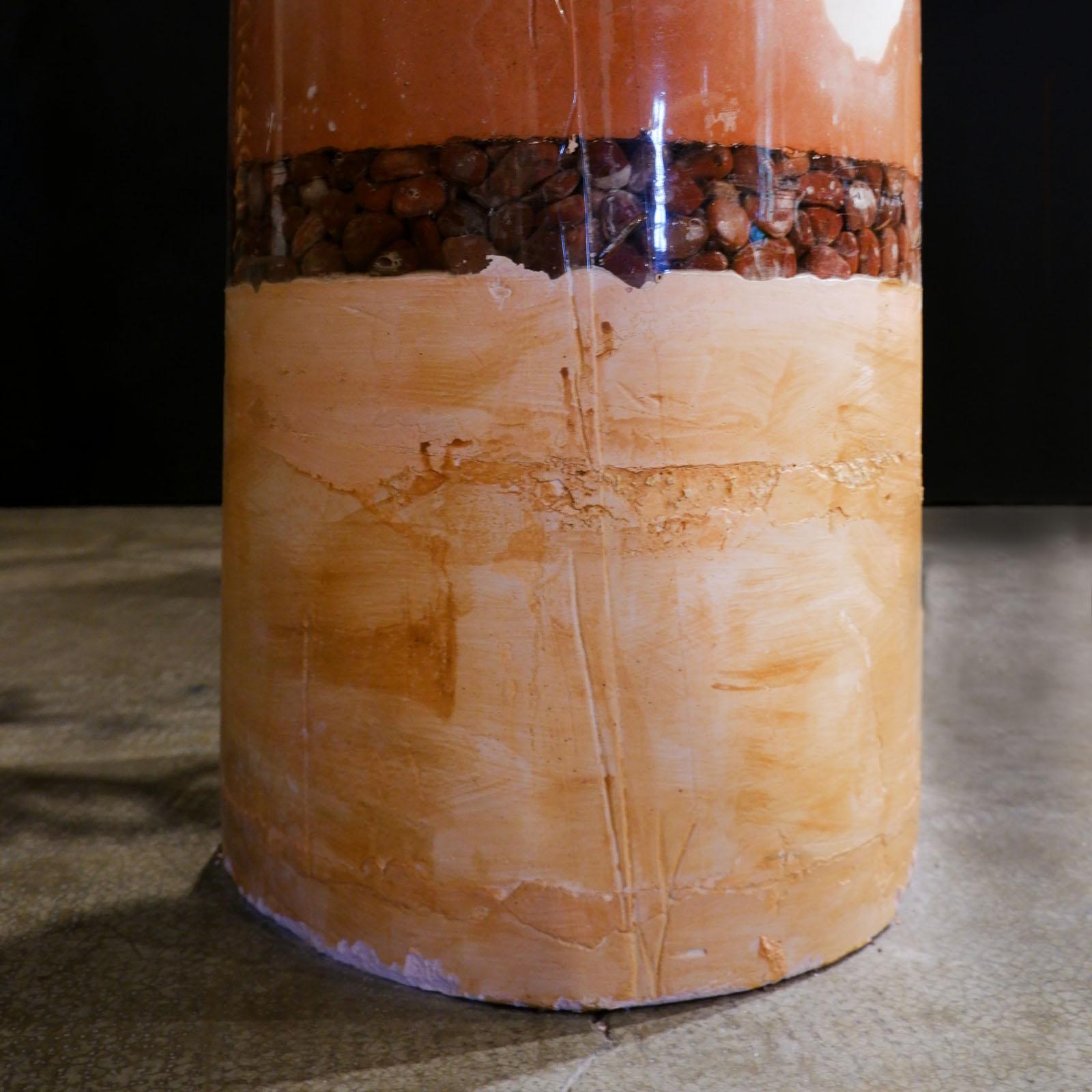 Scultura a mano contemporanea in terracotta a forma di fiore di Manu Crotti in vendita 1