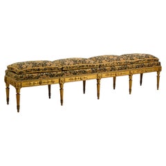 18th century, Tuscany Neoclassical Giltwood Bench
