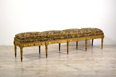 18th century, Tuscany Neoclassical Giltwood Bench