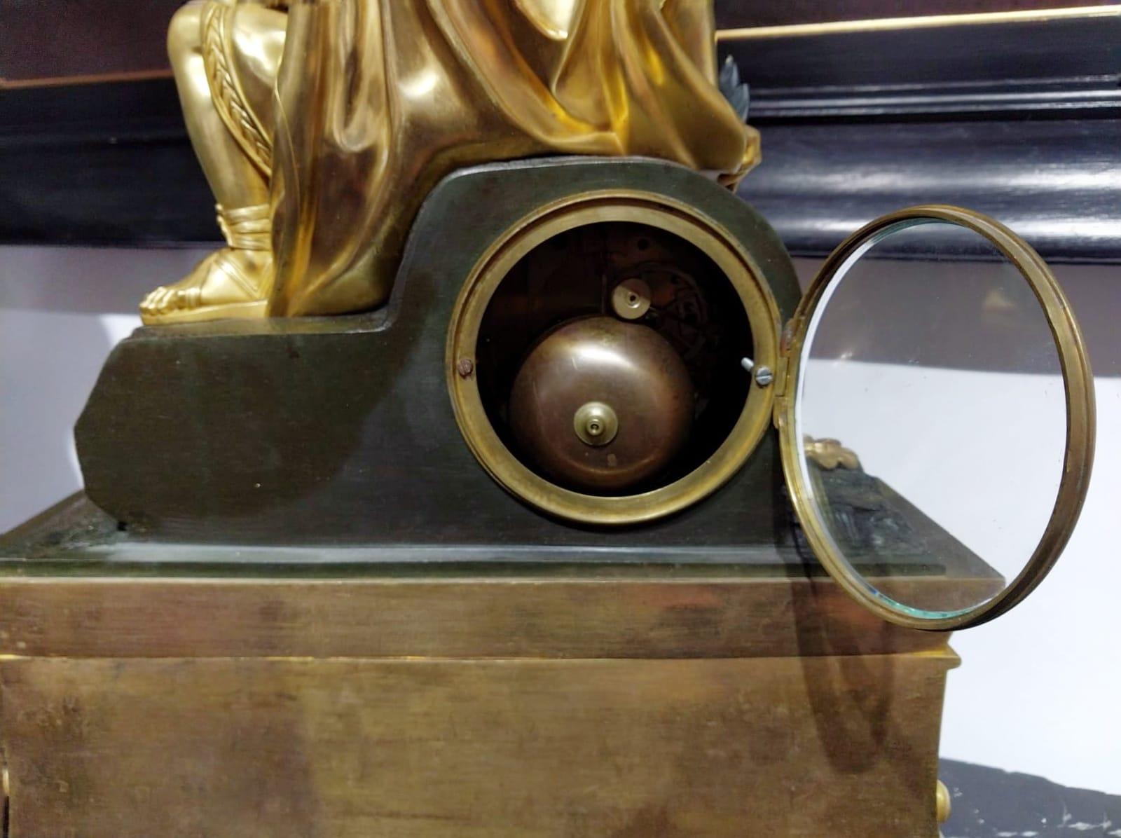 19th Century Gilt Bronze Ormolu Mantel Clock Ovid Ars Amatoria by Honoré Pons 7