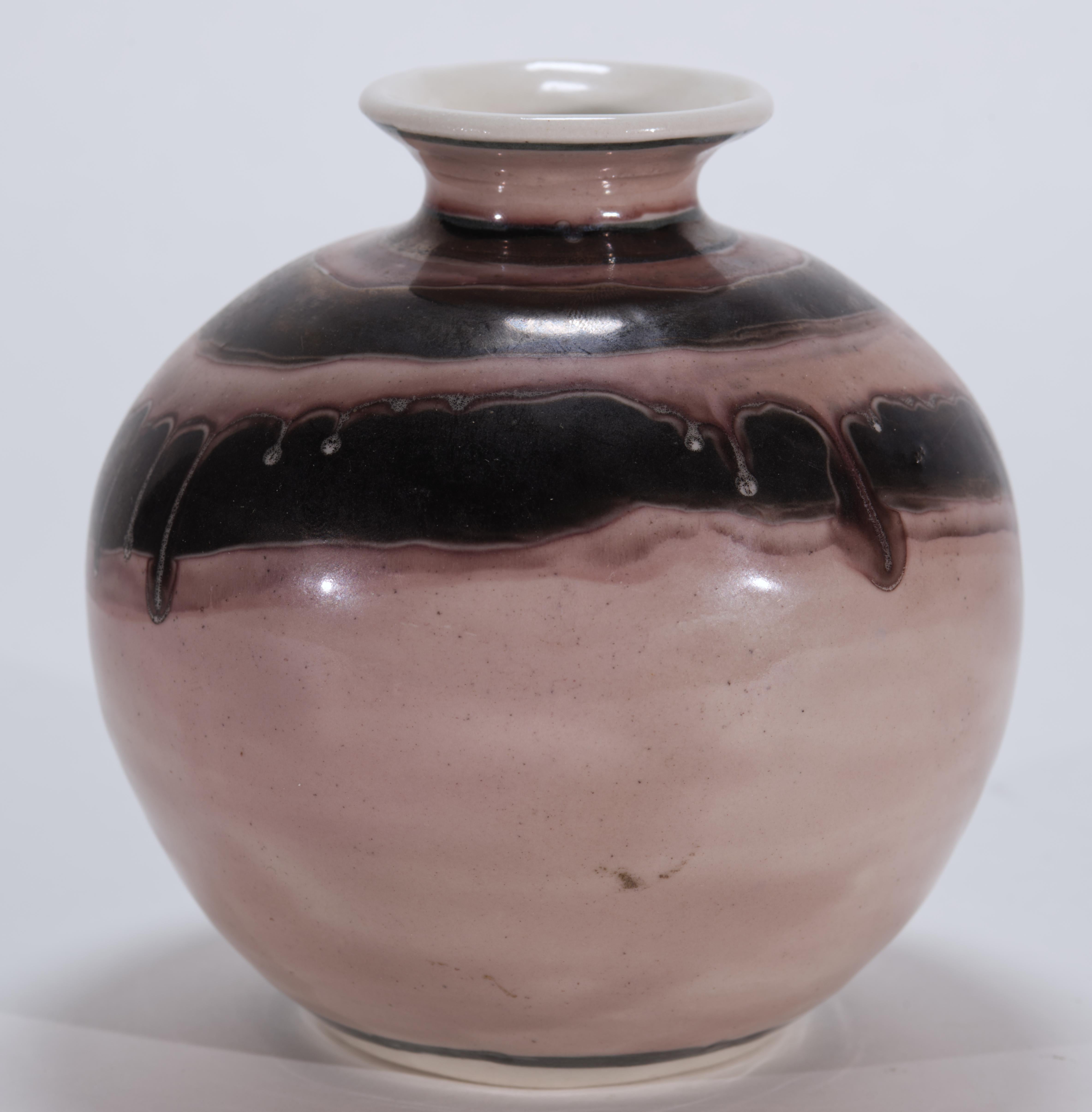 Organic Modern Doezema Bud Vase, American Studio Art Pottery, 1970s For Sale