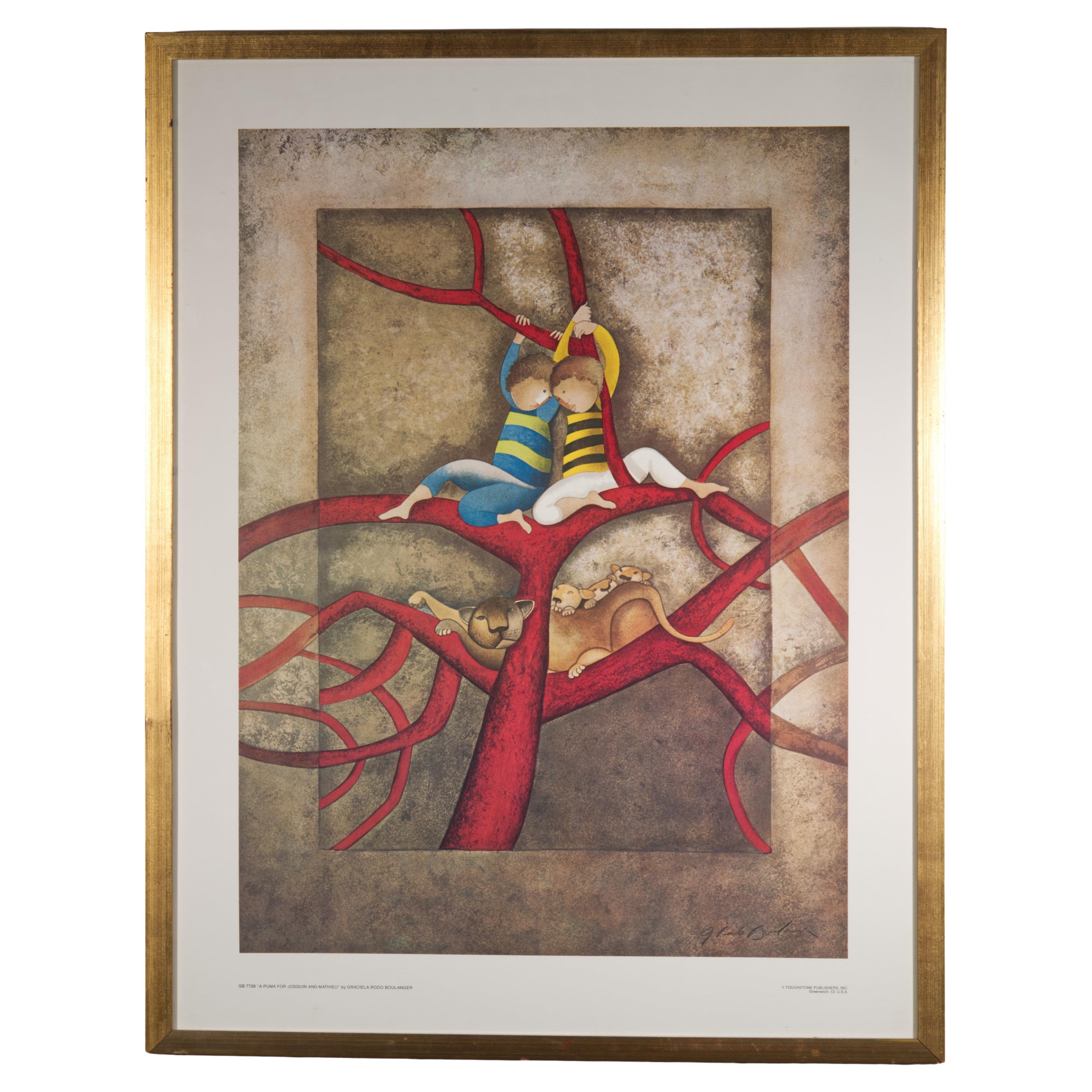Graciela Rodo Boulanger One For Each One Framed Lithograph 1970s