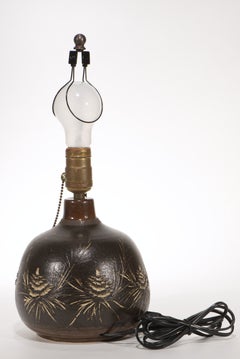 Carol Snyder Porcelain Accent Table Lamp, American Studio Pottery