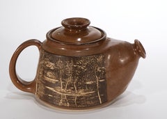 Teiera in porcellana di Carol Snyder, American Studio Pottery