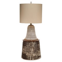 Carol Snyder Large Porcelain Table Lamp, American Studio Pottery