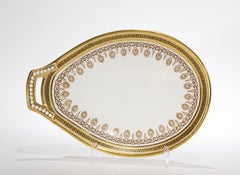 Brown Westhead Moore & Co Porcelain Oval Nappy Dish Tray, England 1872