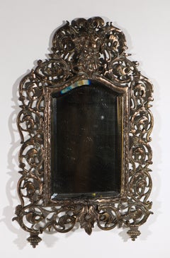 Antique Bradley & Hubbard Cast Bronze Bacchus Wall Vanity Mirror