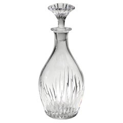 Carafe à whisky ronde en cristal « Baccarat Massena » avec bouchon