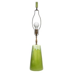 Mid-Century Modern Drip Flambe Ceramic Table Lamp 1950s, Haeger