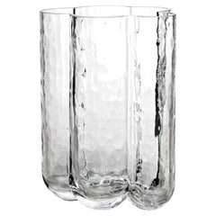 Vintage Pauline Cloud Glass Vase by Rune Strand, 1970s Scandinavian