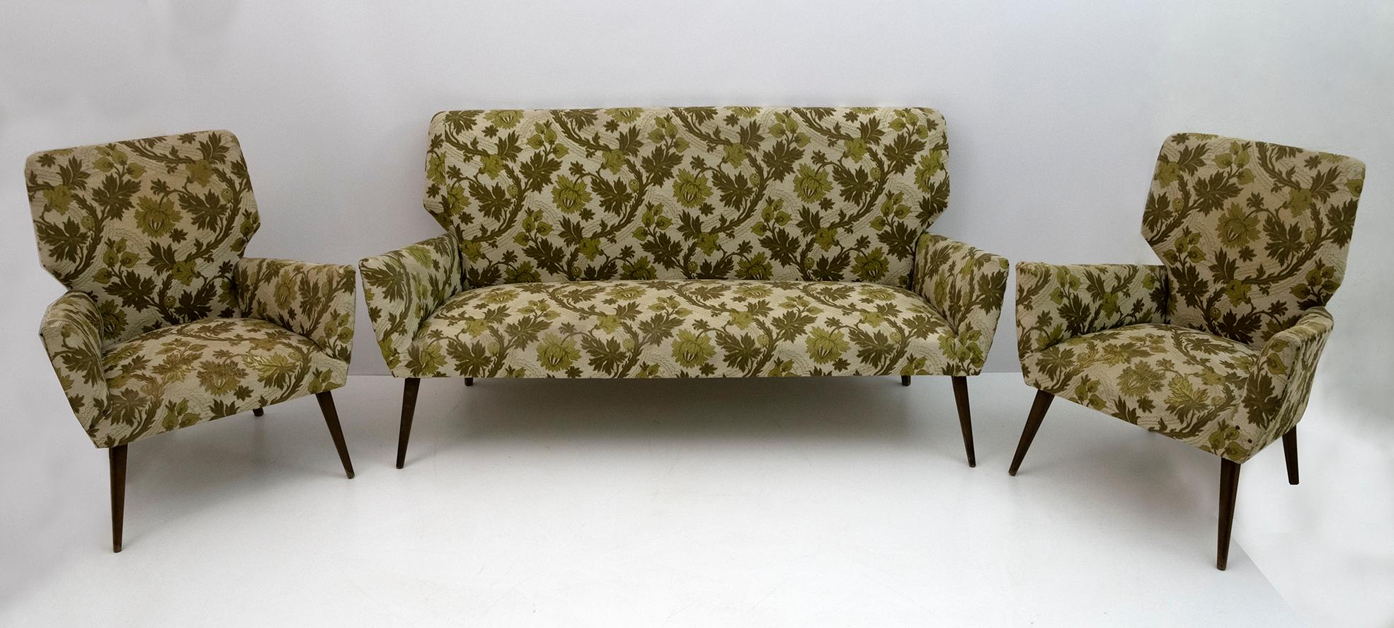 Mid-Century Modern Italian Loveseat Sofa, 1950s 8