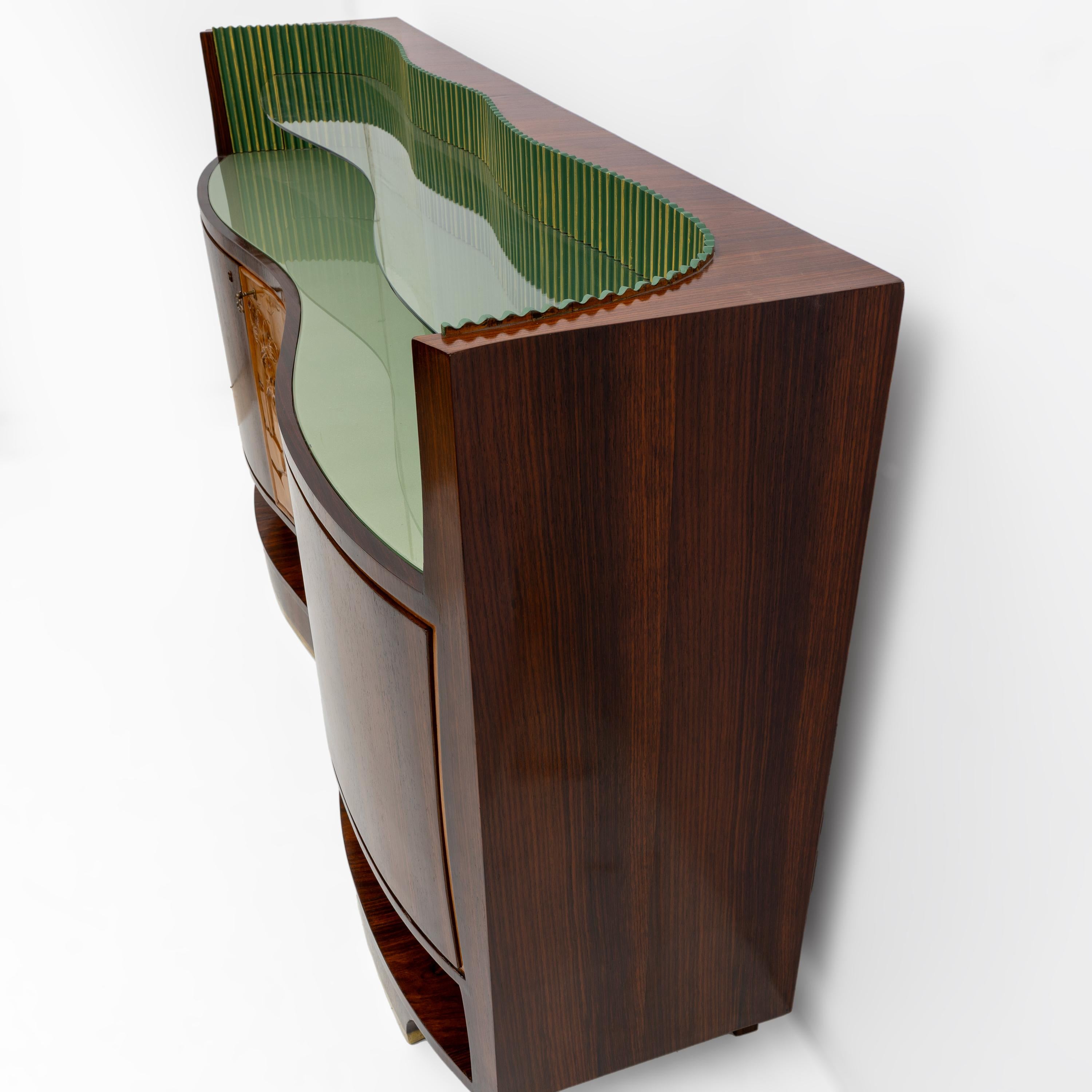 Cabinet Bar italiano di Vittorio Dassi, anni '50, moderno a metà secolo in vendita 1