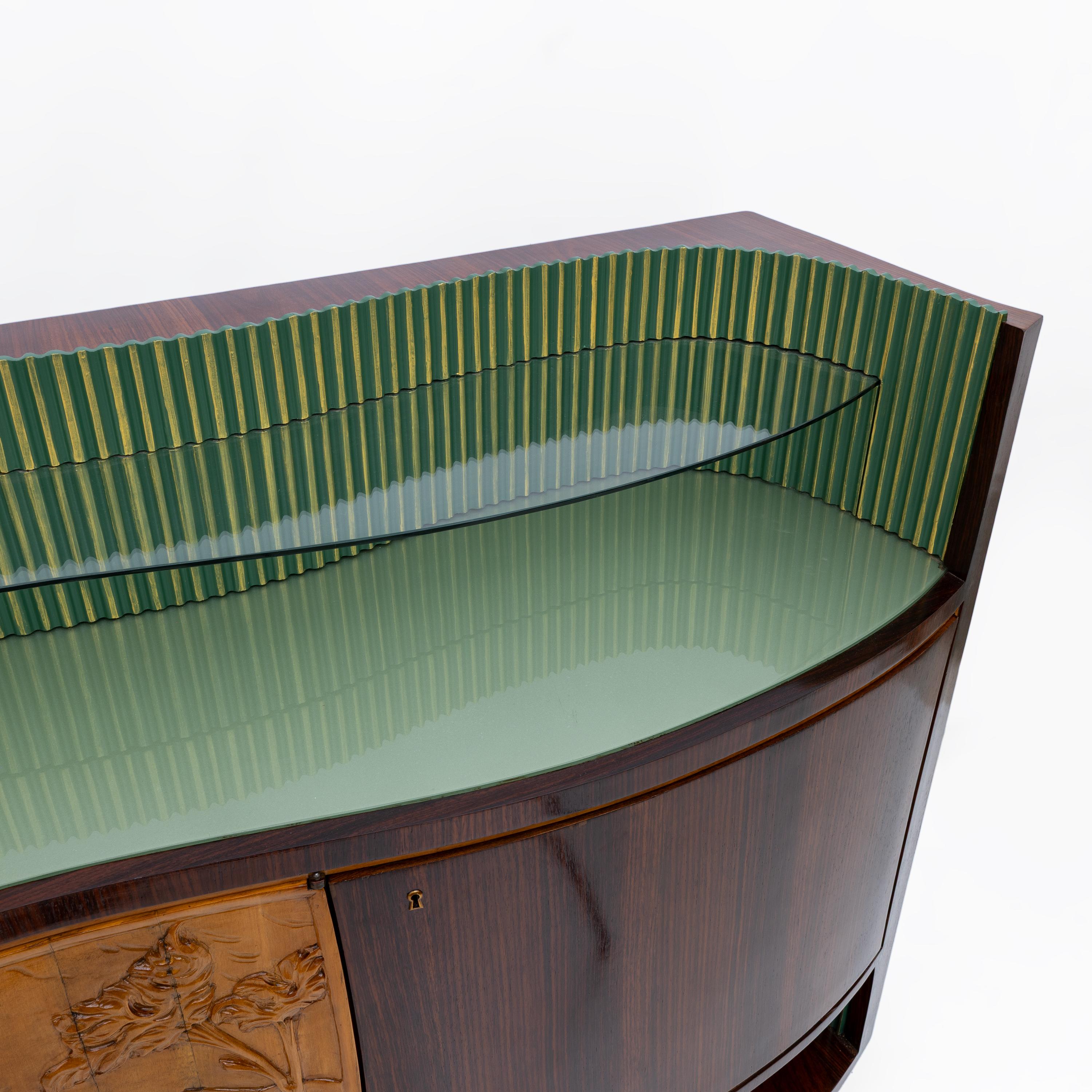 Cabinet Bar italiano di Vittorio Dassi, anni '50, moderno a metà secolo in vendita 4