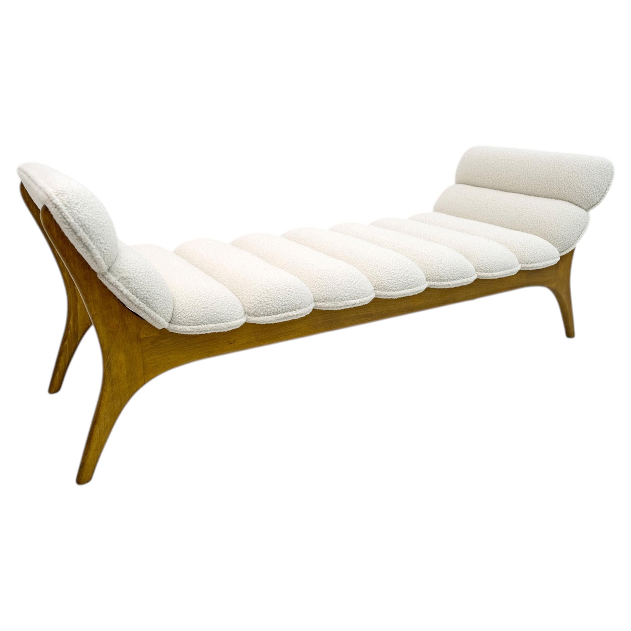 Adrian Pearsall Mid-Century Modern Walnut Chaise Lounge by Craft Associates