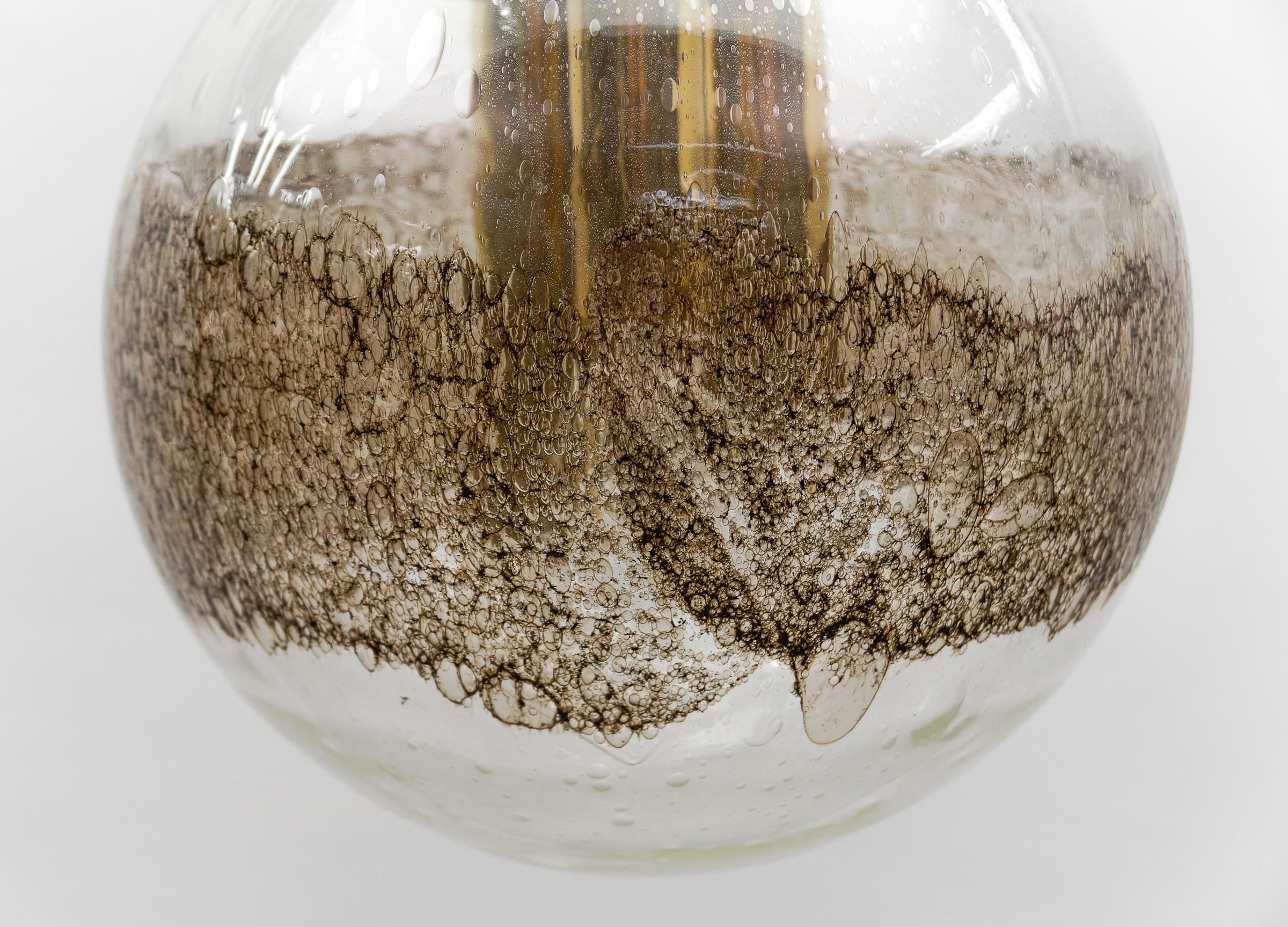 Graziosa lampada a sospensione a sfera in vetro di Murano - Germania anni '60 in vendita 5