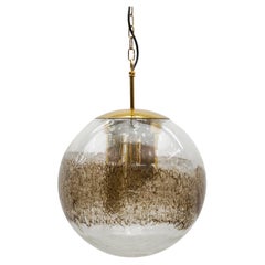 Graziosa lampada a sospensione a sfera in vetro di Murano - Germania anni '60