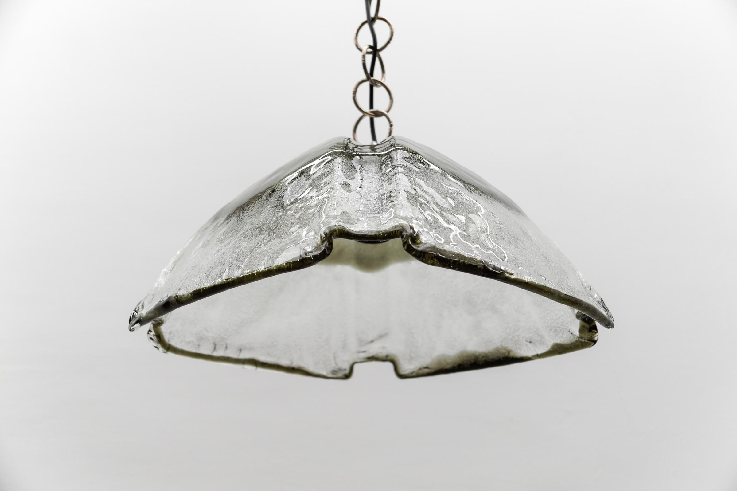 Vetro di Murano Lampada a sospensione Carlo Nason Mazzega per J.AT&T. Kalmar in vetro di Murano, anni '70 in vendita