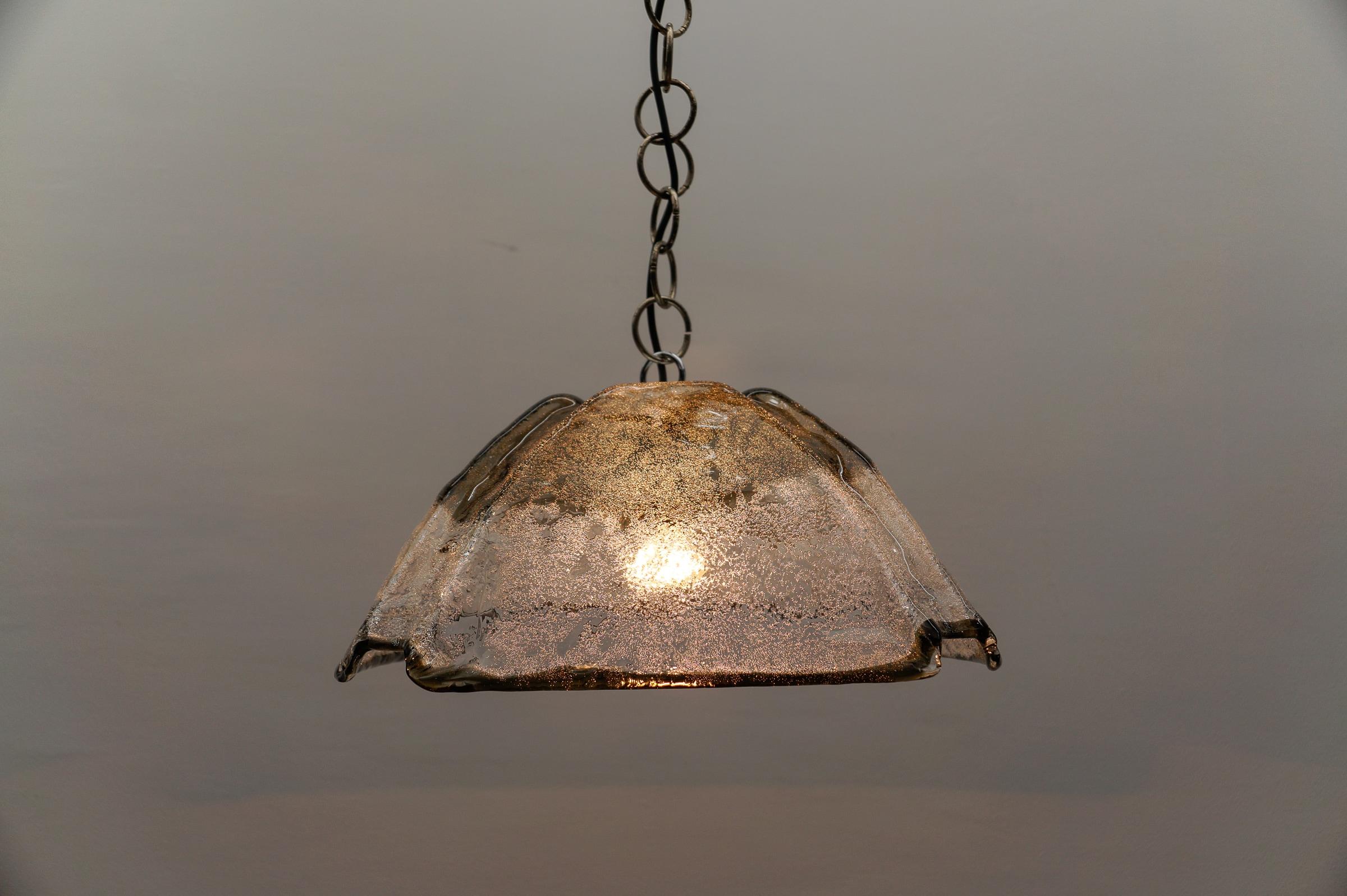 Lampada a sospensione Carlo Nason Mazzega per J.AT&T. Kalmar in vetro di Murano, anni '70 in vendita 2