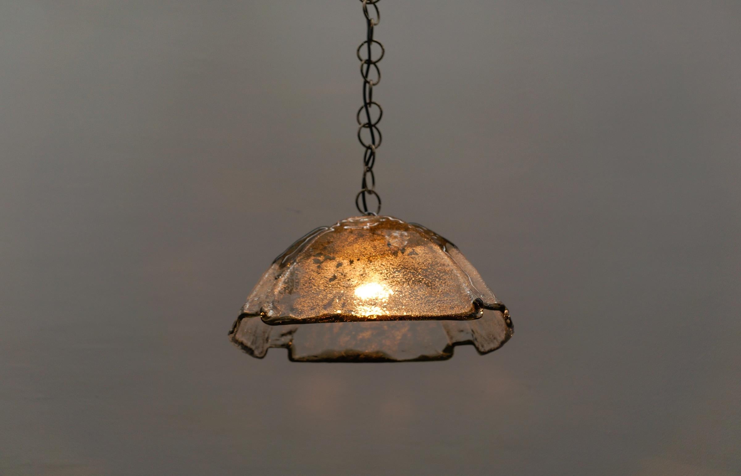 Lampada a sospensione Carlo Nason Mazzega per J.AT&T. Kalmar in vetro di Murano, anni '70 in vendita 5