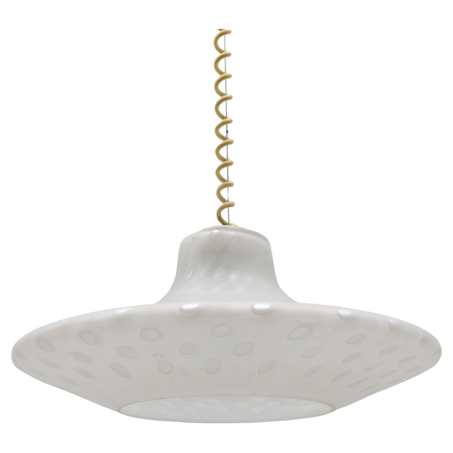 Suspension en verre vintage par Aloys Ferdinand Gangkofner, Peill & Putzler 1960s