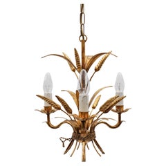 Hollywood Regency Flower Ceiling Lamp by Hans Kögl, Germany, 1970s