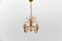 Hollywood Regency Flower Ceiling Lamp by Hans Kögl, Germany, 1970s