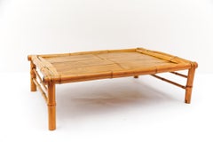 Awesome minimalist Mid-Century Modern japanese bamboo tea table, 1950s Japan