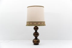 Rare Green Ceramic Table Lamp Base from Kaiser Leuchten, Germany 1960s -