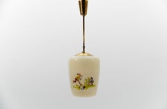 Lovely "Max & Moritz" glass ceiling lamp, Art Deco - Germany