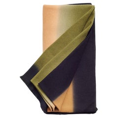 Olyv Twill Weave Throw Handwoven In Soft Merino In Brown Black Olive Hues