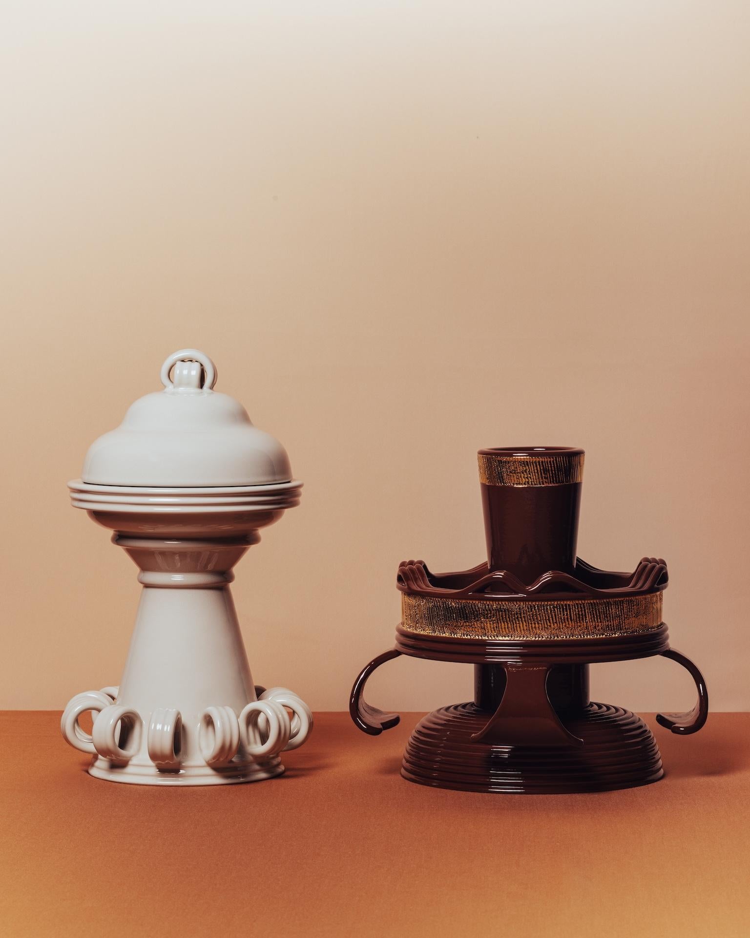 Bitossi Cookie jar by Pierre Marie Agin In New Condition For Sale In New York, NY