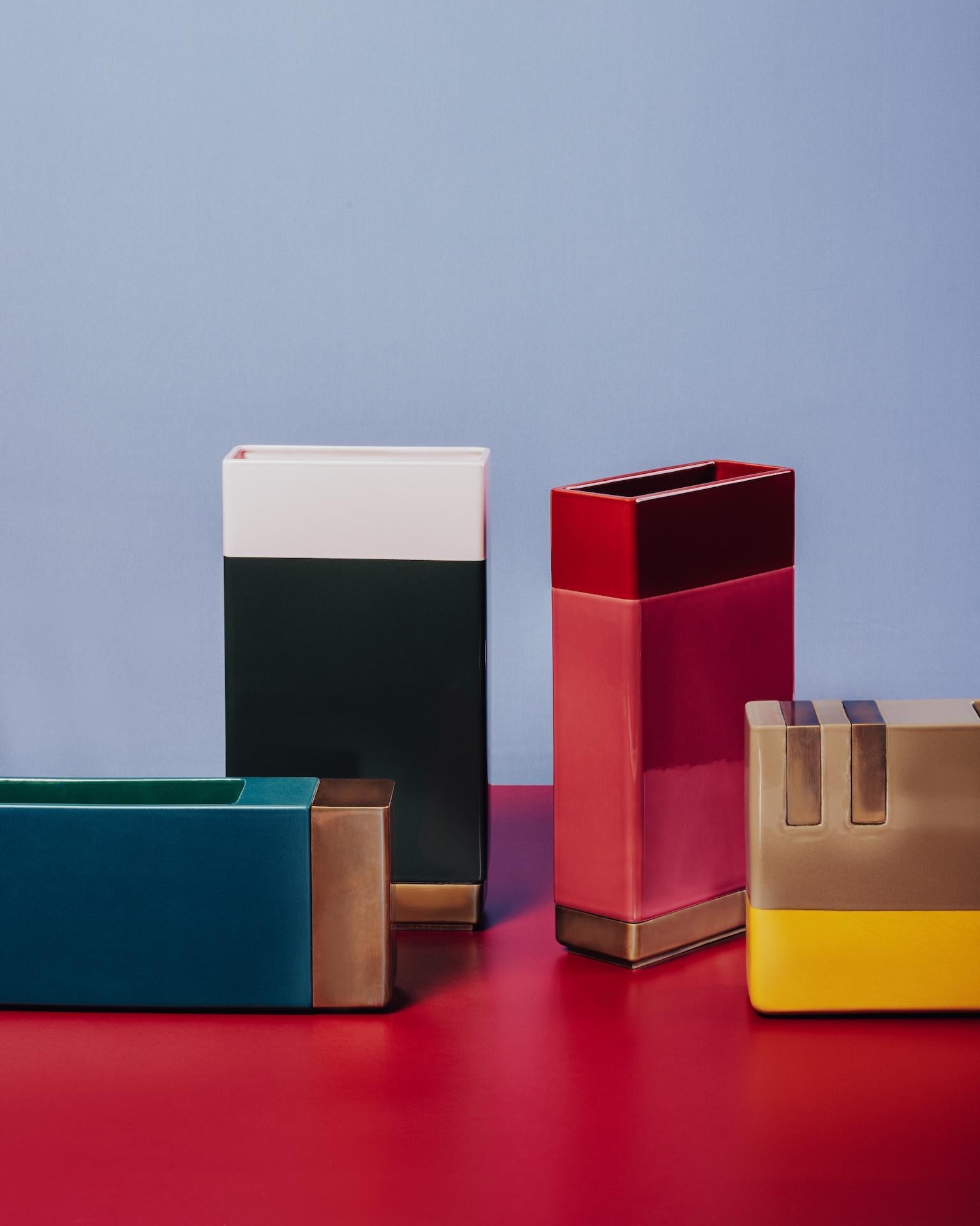 Italian Customizable Bitossi Equilibri Vase Design by Dimorestudio For Sale