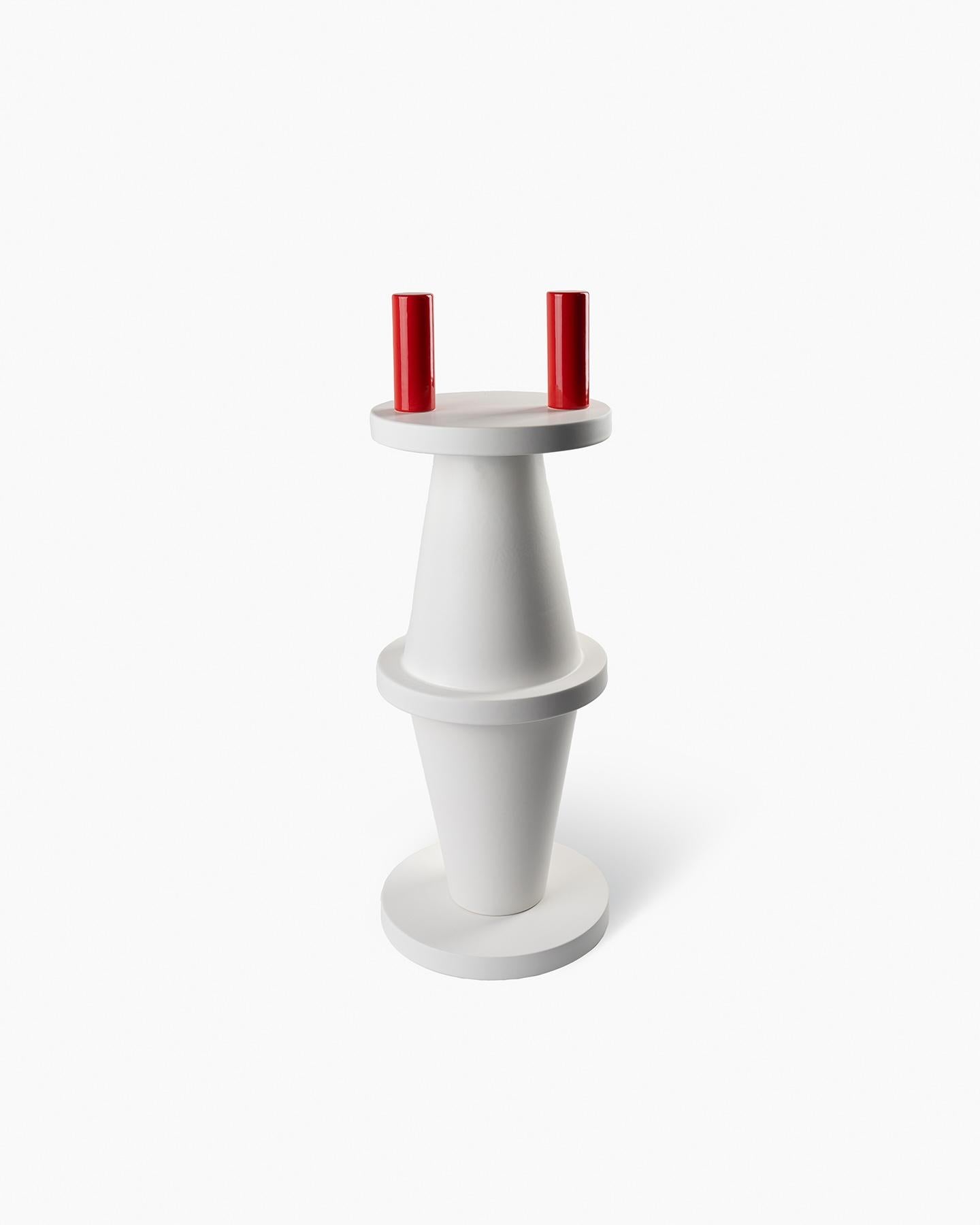 Italian Bittosi  Rosso lucido Sculpture by Nathalie Du Pasquier For Sale