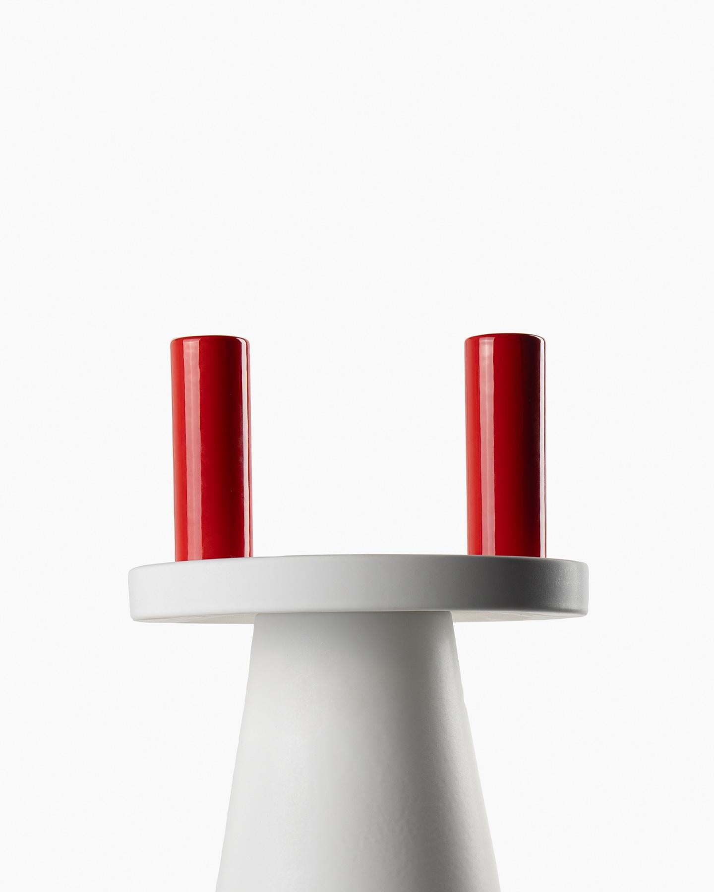 Bittosi  Rosso lucido Sculpture by Nathalie Du Pasquier In New Condition For Sale In New York, NY