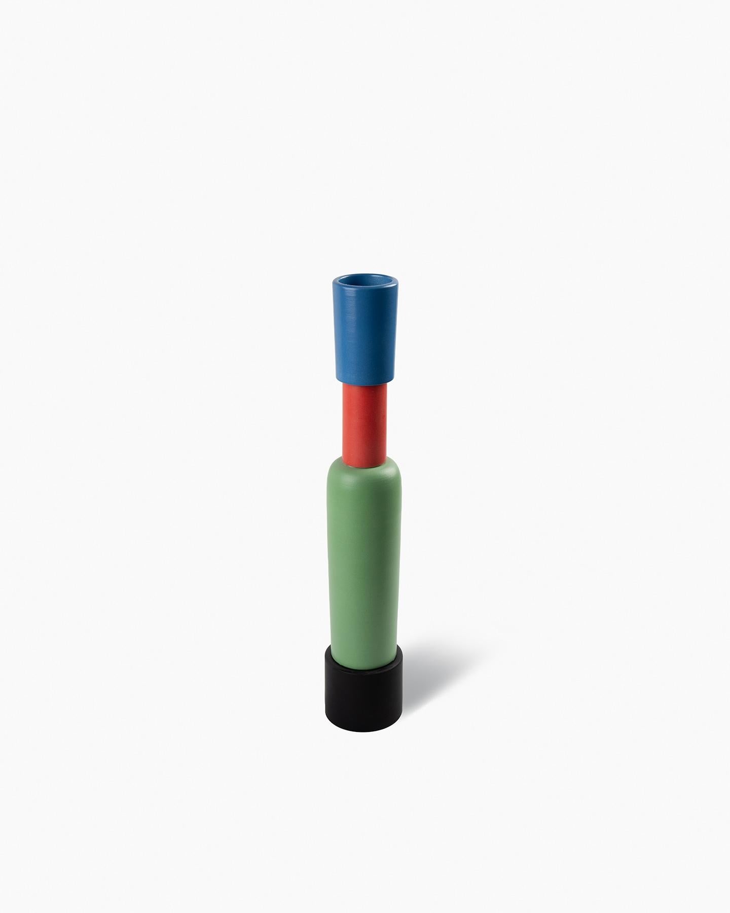Italian Bittosi  Azzurro Opaco Vaso by Nathalie Du Pasquier For Sale
