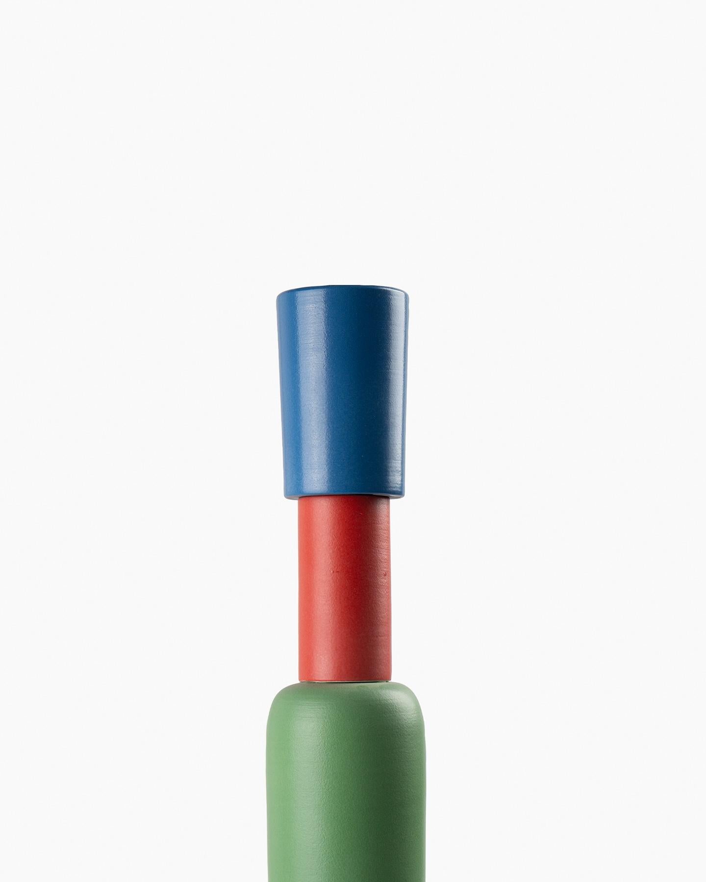 Bittosi  Azzurro Opaco Vaso by Nathalie Du Pasquier In New Condition For Sale In New York, NY