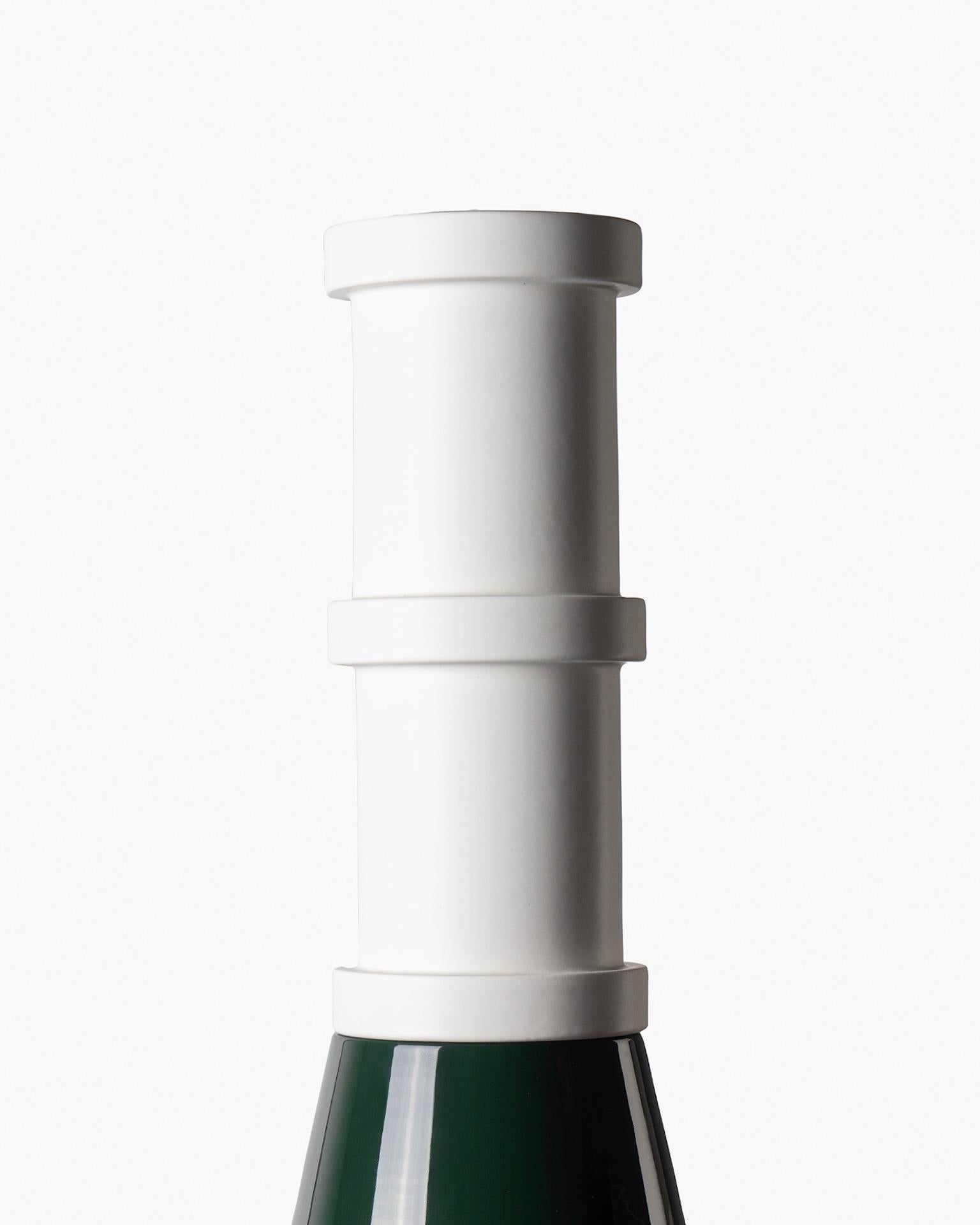 Bittosi Verde bosco lucido Scultura by Nathalie Du Pasquier In New Condition For Sale In New York, NY