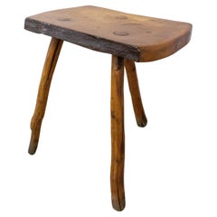 Brutalist Milking Three Legs Stool F Guyot Midcentury French